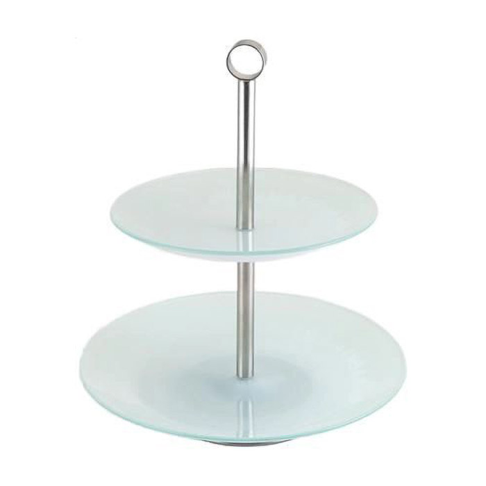 Блюдо Viva Silver Base, 2-ярусне (S3020SS/M2-Silver)